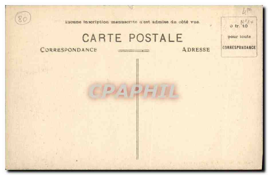 CPA Onival La Plage et Les Falaises Vers Ault  — Back