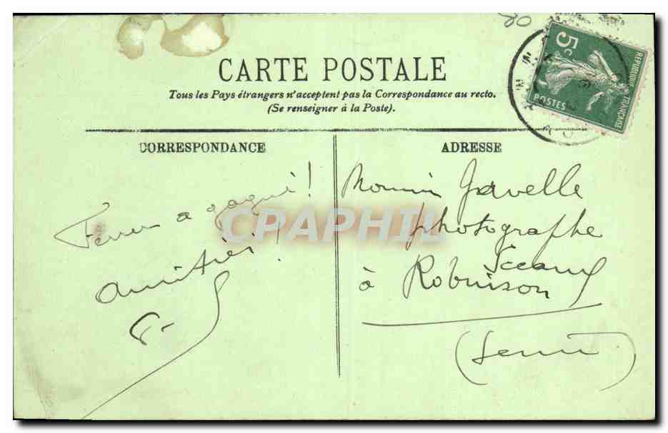CPA Le Crotoy Les Cabines de Repos  — Rückseite