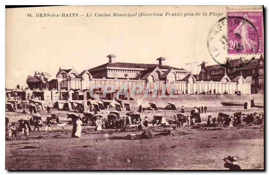 CPA Mers Les Bains Le Casinoo Municipal Direction Pentie pris de la plage 