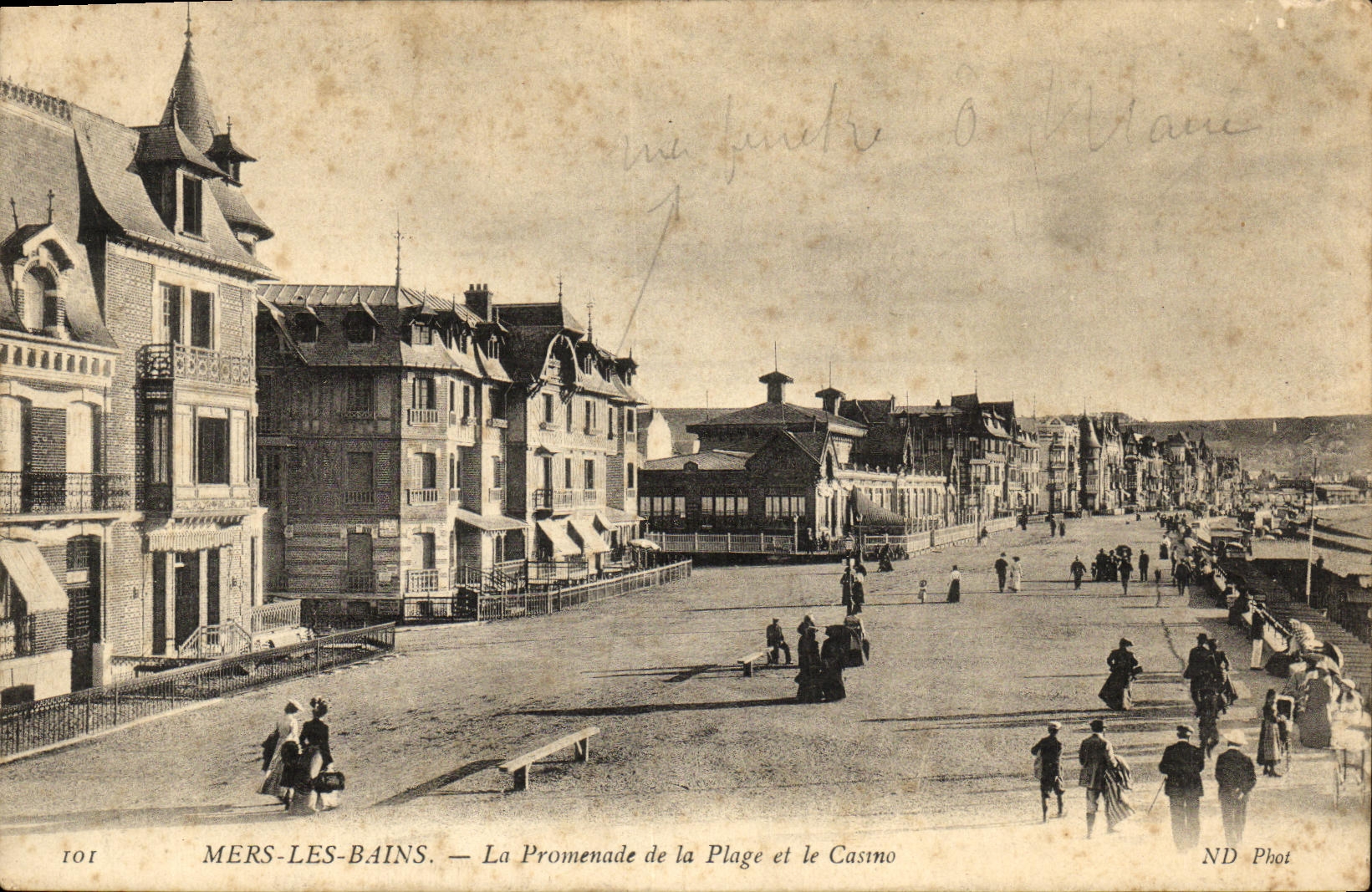 CPA Mers les Bains La Promenade de la Plage et Le Casino 