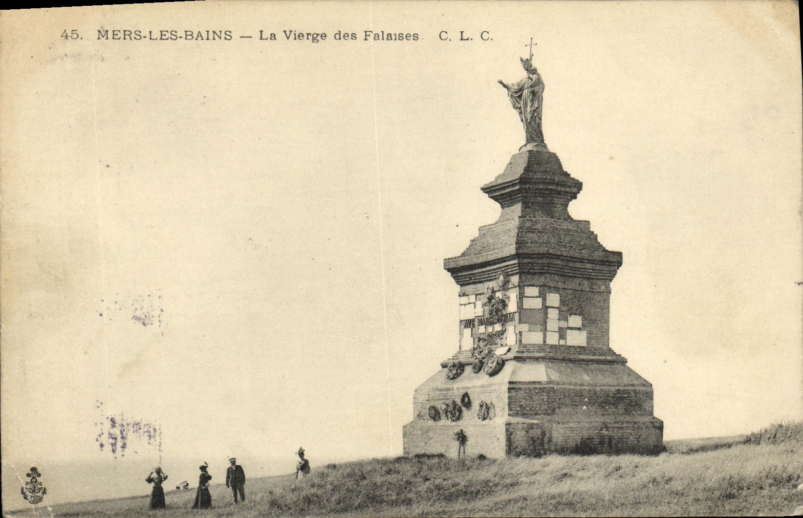 CPA Mers les Bains La Vierge des Falaises