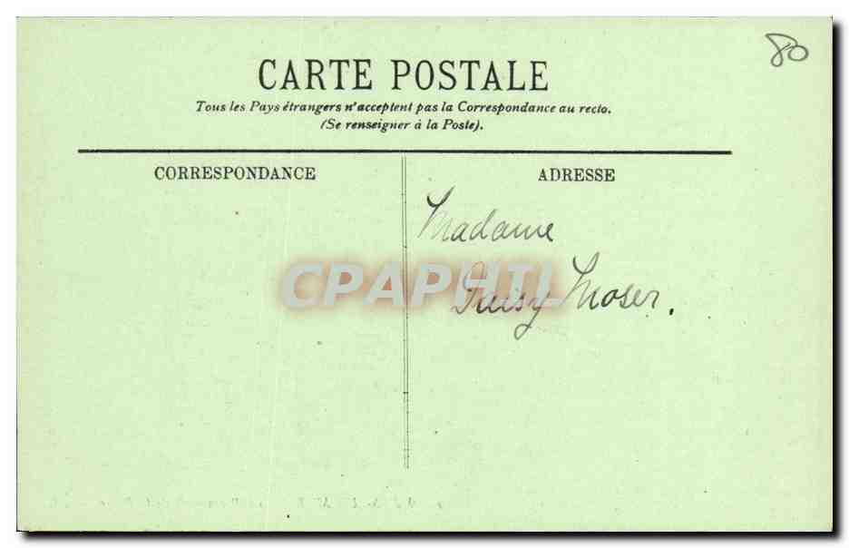 CPA Mers les Bains La Promenade de la Plage — Verso