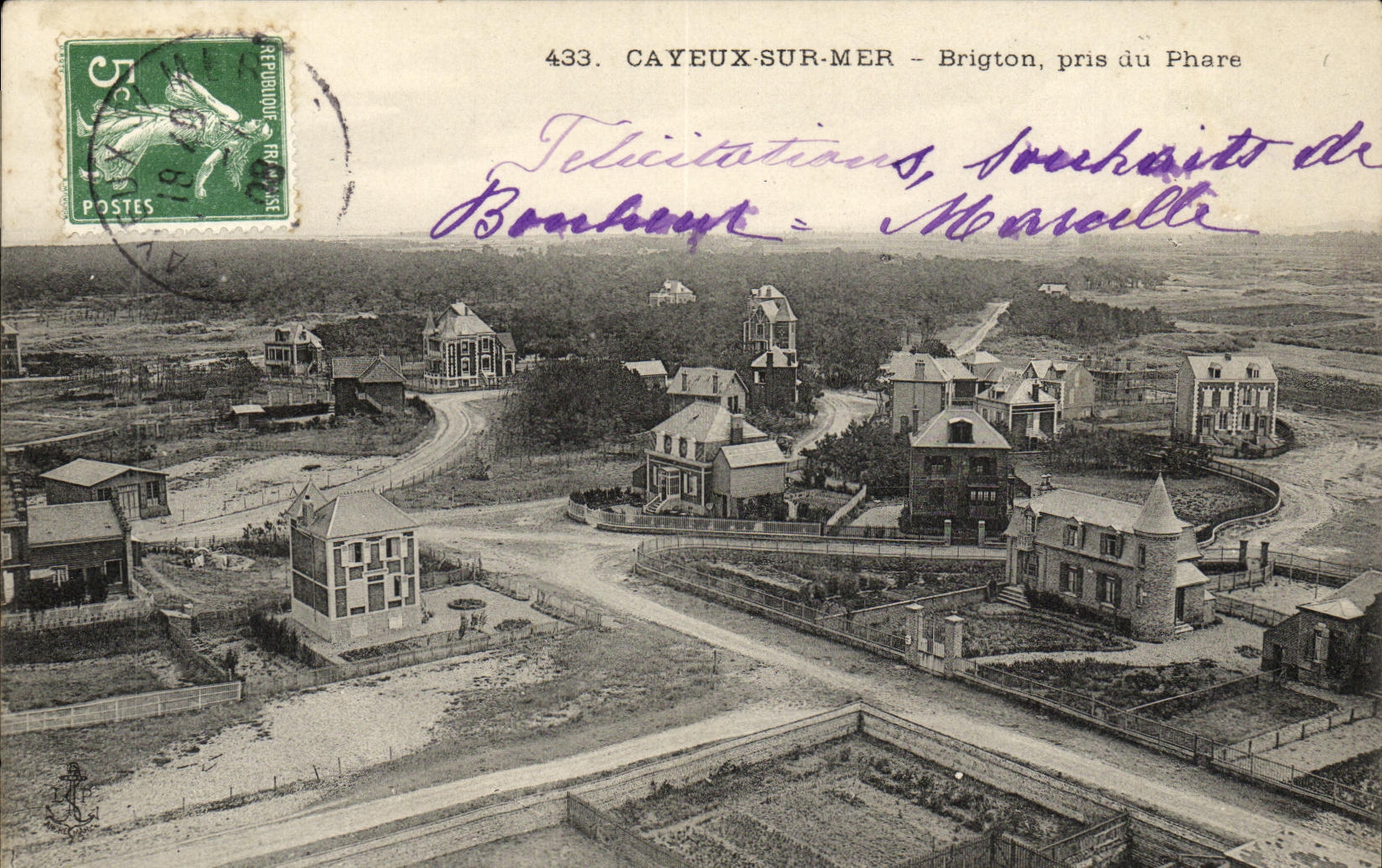 CAYEUX-SUR-MER — Brigton, pris du Phare — éditeur anonyme, n° 433