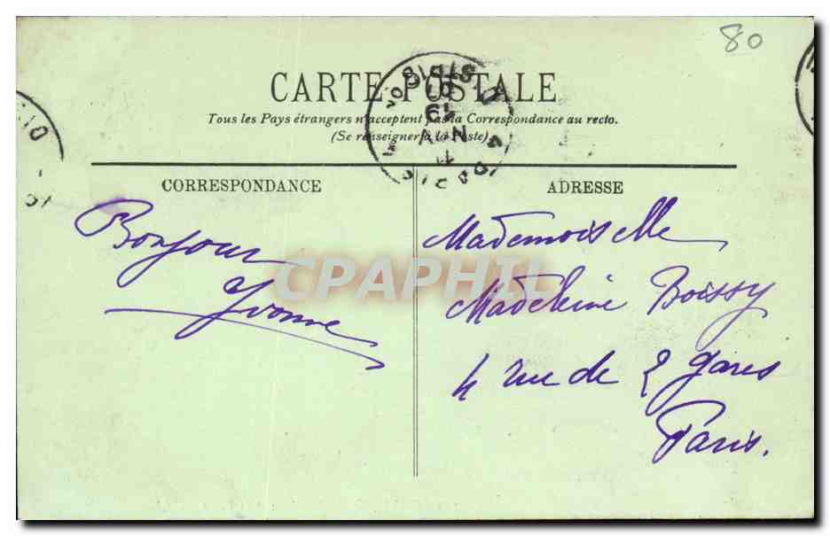 CPA Cayeux Brigton et La Foret  — Back