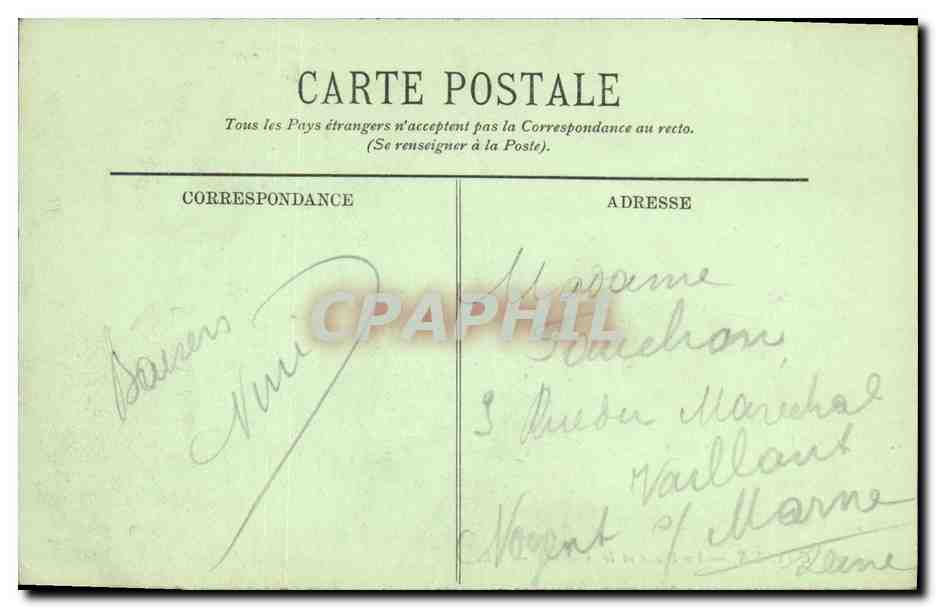 CPA Cayeux La Plage et Les Cabines — Rückseite