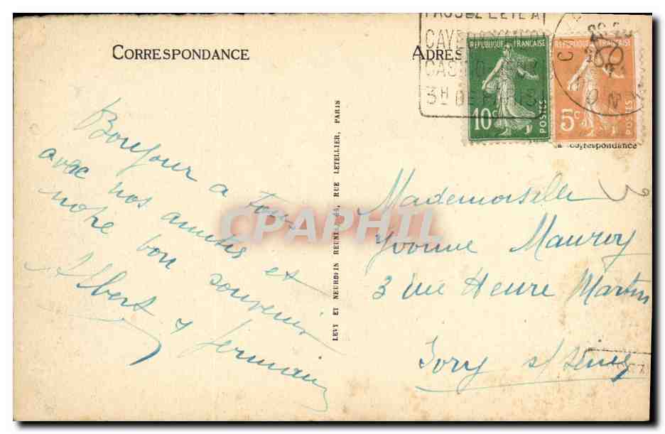 CAYEUX-SUR-MER — Scène de Plage — Le Tennis — LL — Reverso