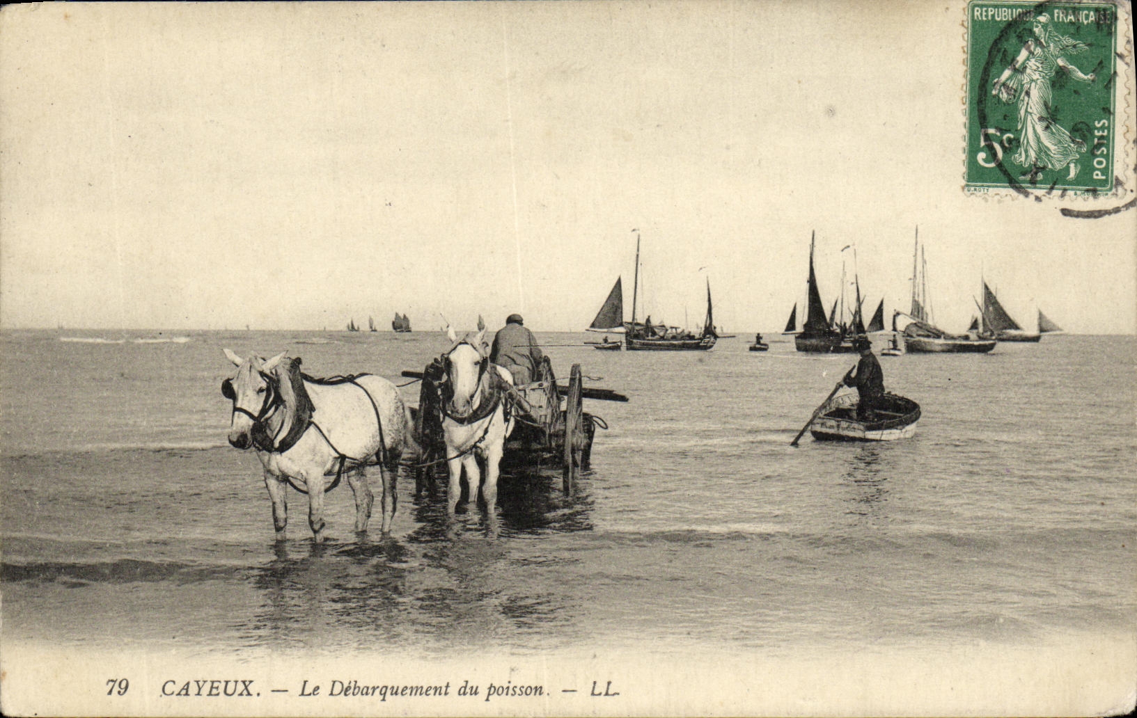 Cayeux — Le Débarquement du poisson — LL, n°79