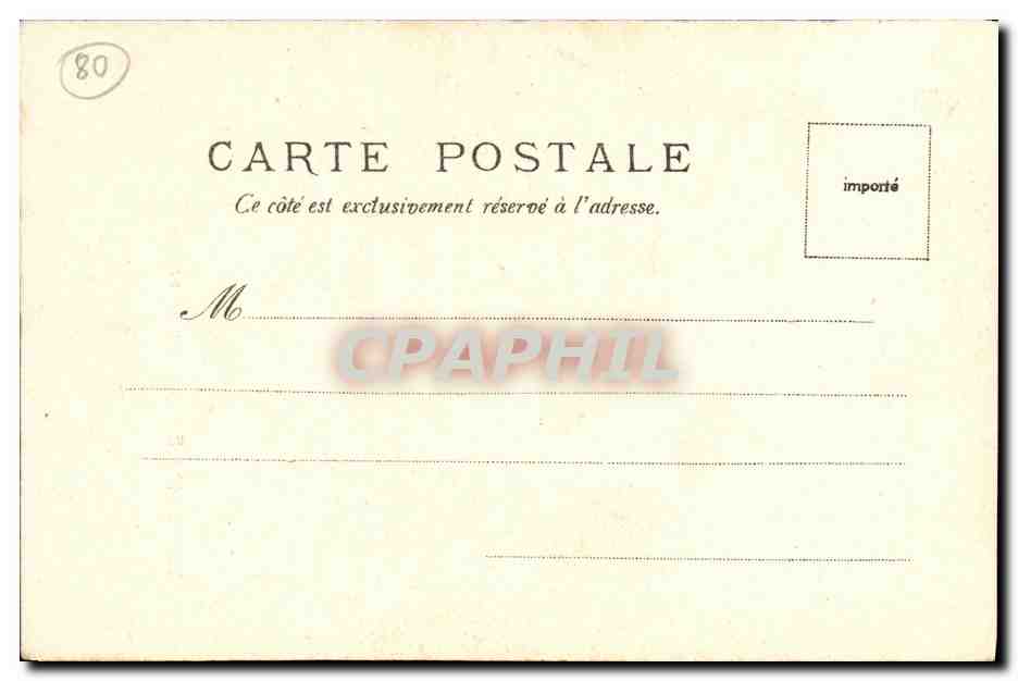 CPA Abbeville Le Beffroi  — Back
