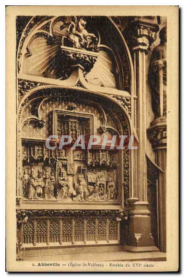 Abbeville — Église St-Vulfran — Rétablo du XVIe siècle