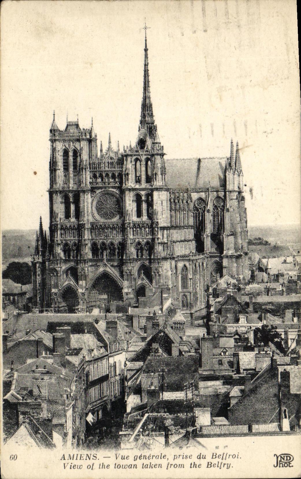 CPA Amiens Vue Generale Prise Du Beffroi 