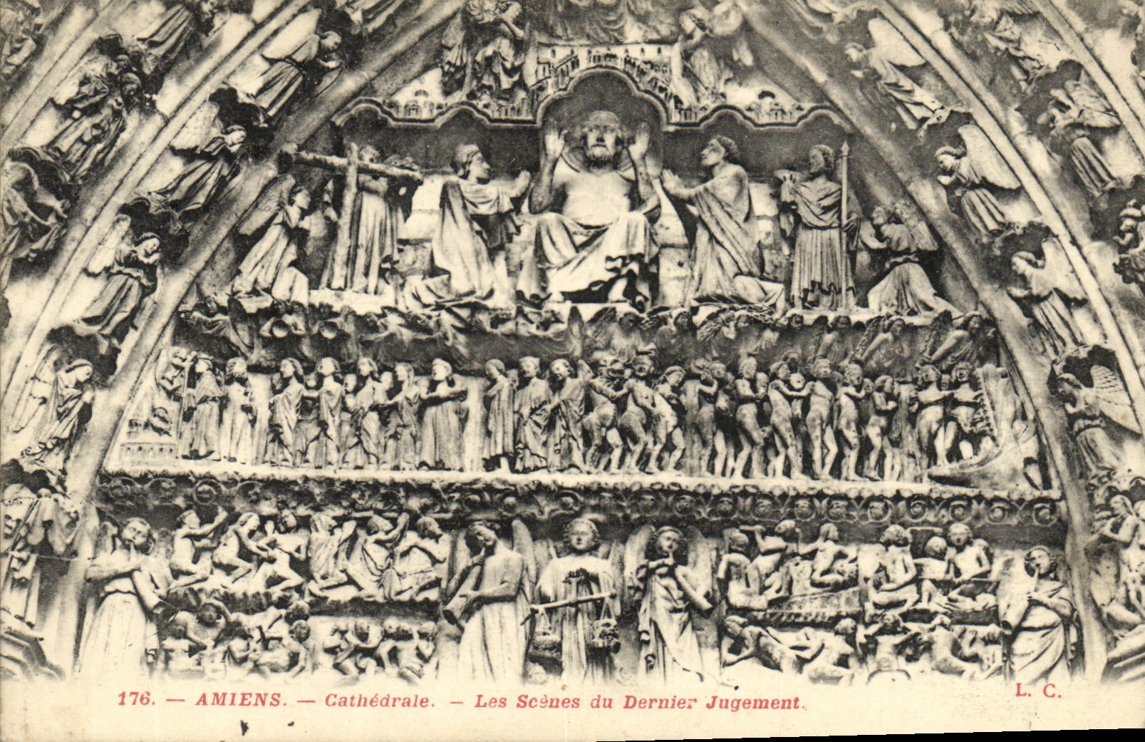 Amiens — Cathédrale — Les Scènes du Dernier Jugement — L. C. — n° 176
