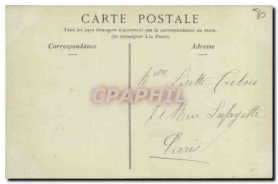 CPA Amiens Vue Generale Prise du Beffroi  — Rückseite