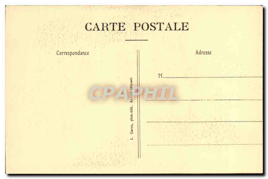 CPA Amiens Cathedrale Stalles du Choeur Sacrifice de Noe Paroi de la stalle amitresse — Rückseite