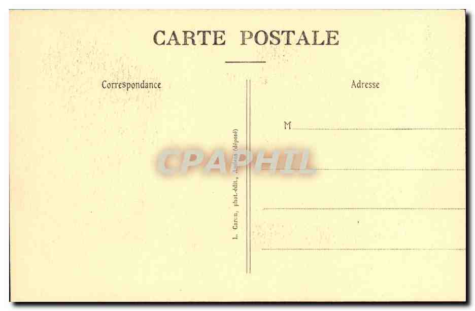 CPA Amiens Cathedrale Stalles du Choeur Le songe de Jacob  — Back