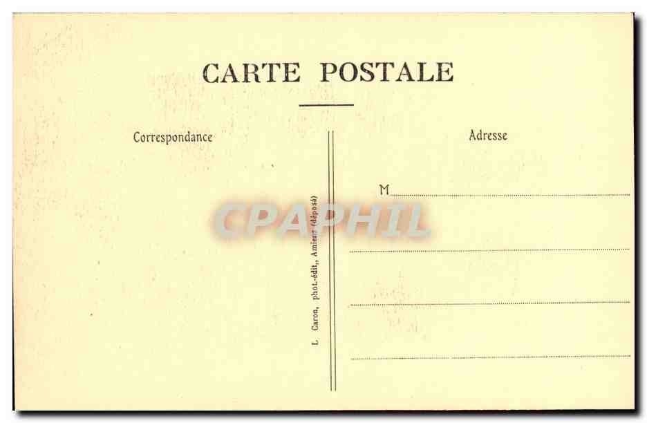 CPA Amiens Cathedrale Stalles du Choeur Sanson prisonnier — Back