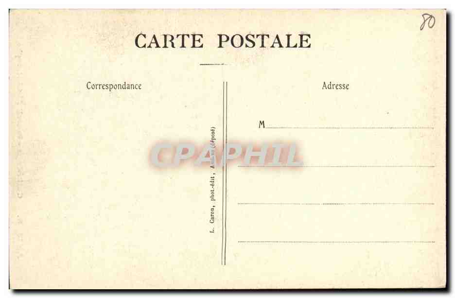 CPA Amiens Cathedrale Portail St Christophe  — Back