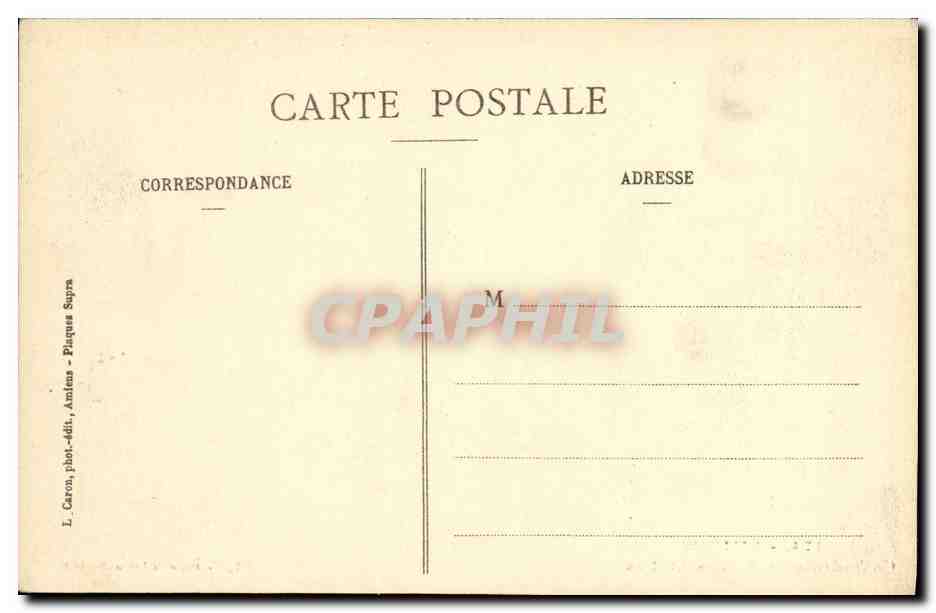 CPA Amiens Cathedrale Cote Des Stalles  — Back