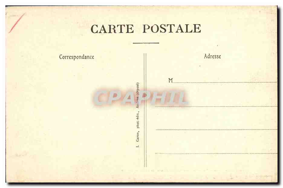 CPA Amiens Cathedrale Histoire de Saint Jean Baptiste Predication de Saint Jean Baptiste  — Rückseite