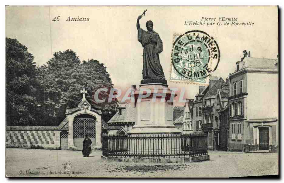 CPA Amiens Pierre l Ermite L eveche par G de Forceville 
