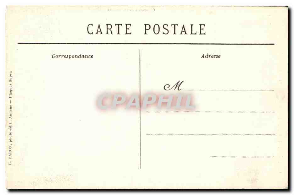 CPA Amiens La Cathedrale Portail de la Vierge Doree — Rückseite