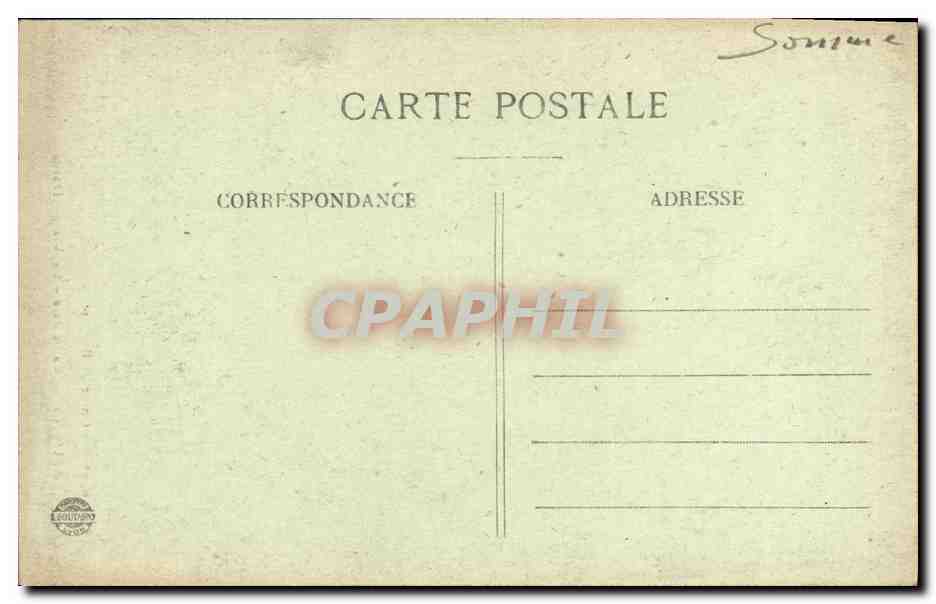 CPA Amiens Cathedrale La Vierge Doree — Back