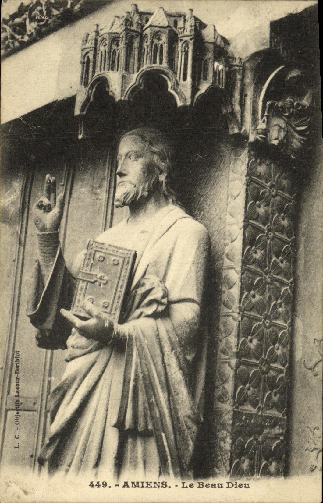 Amiens — Le Beau Dieu — Statue des Johannes des Täufers — L. C. - Objette Laseur-Burthiot, n°449