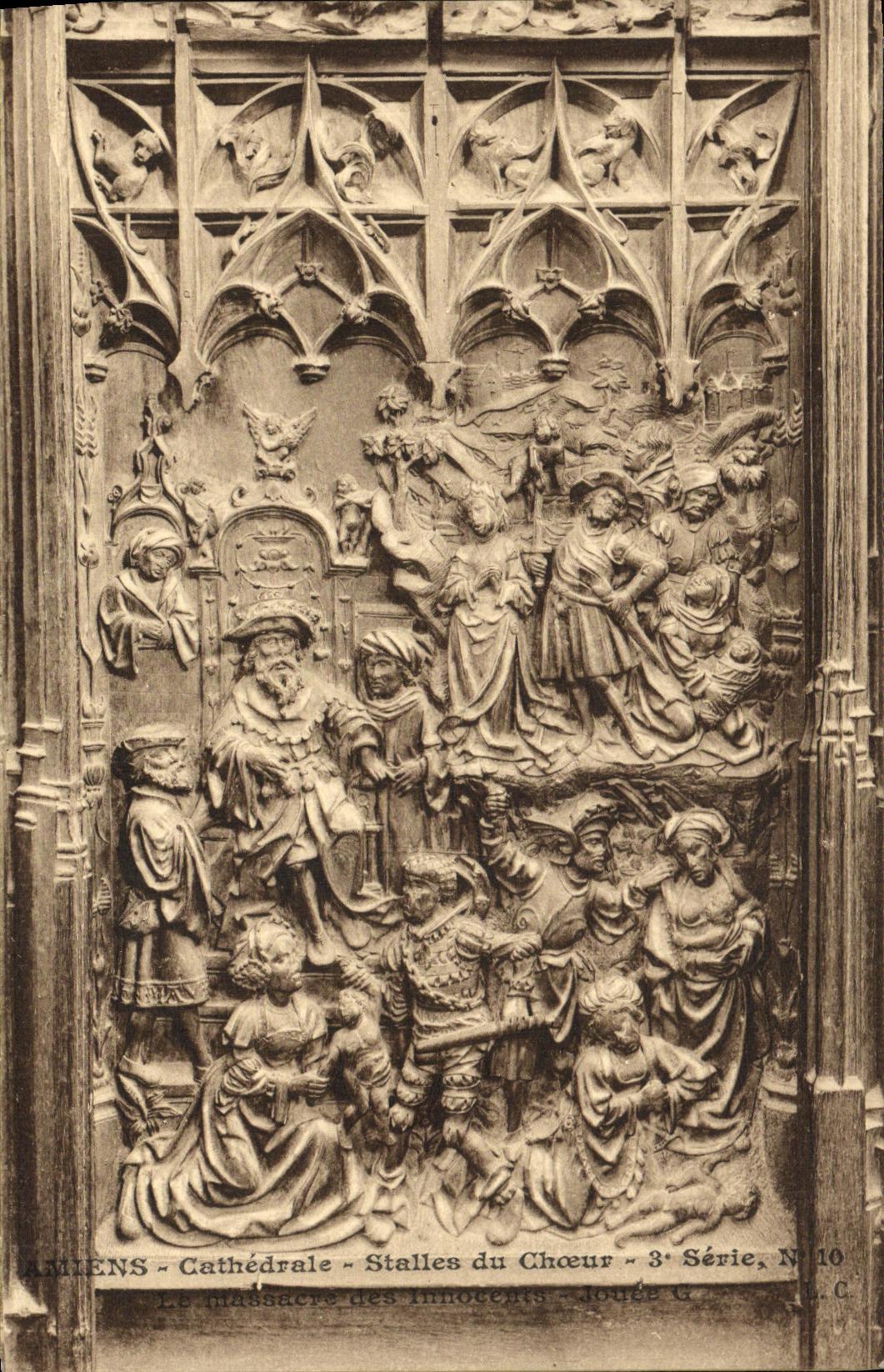 Amiens - Cathédrale - Stalles du Chœur - Le Massacre des Innocents - 3e Série, N° 10