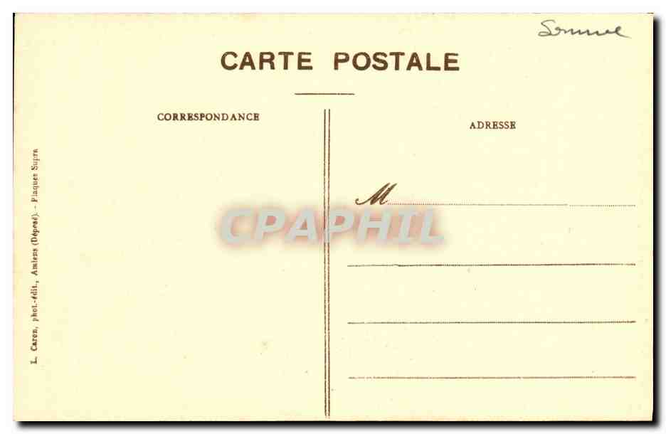 CPA Amiens Cathedrale Stalles du Choeur Le joyeux buveur Animal fantastique — Back