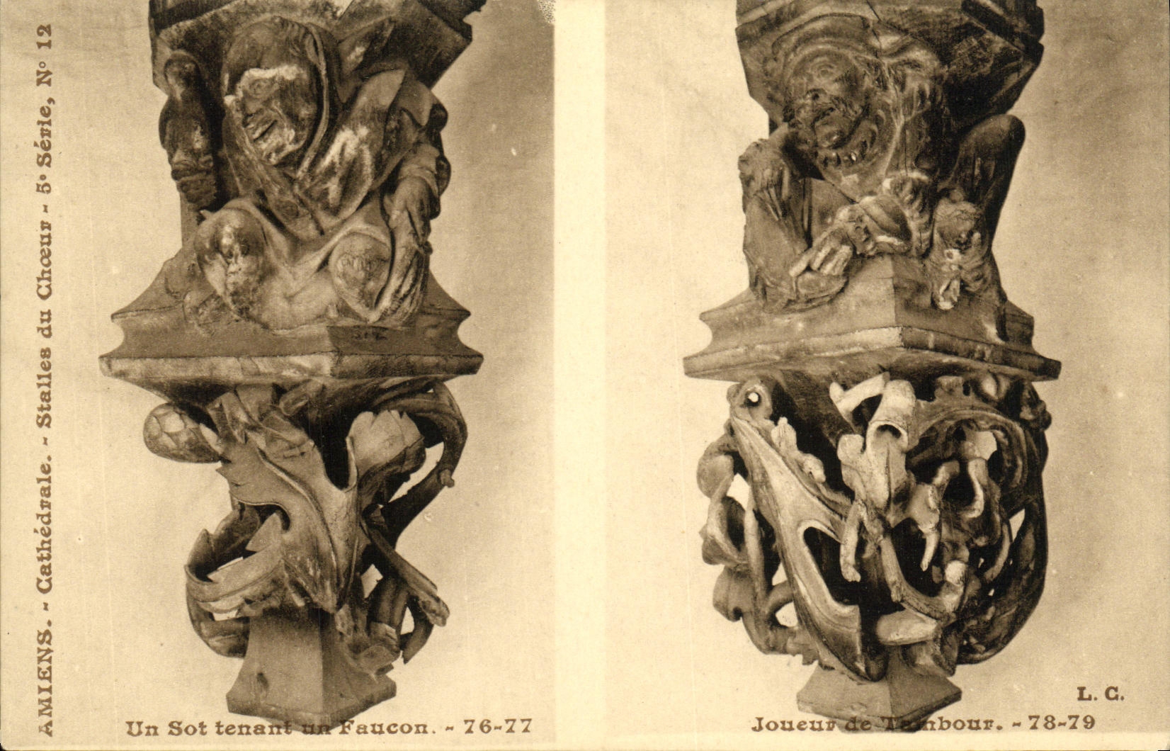 Amiens - Cathédrale - Stalles du Chœur - Décorations sculptées