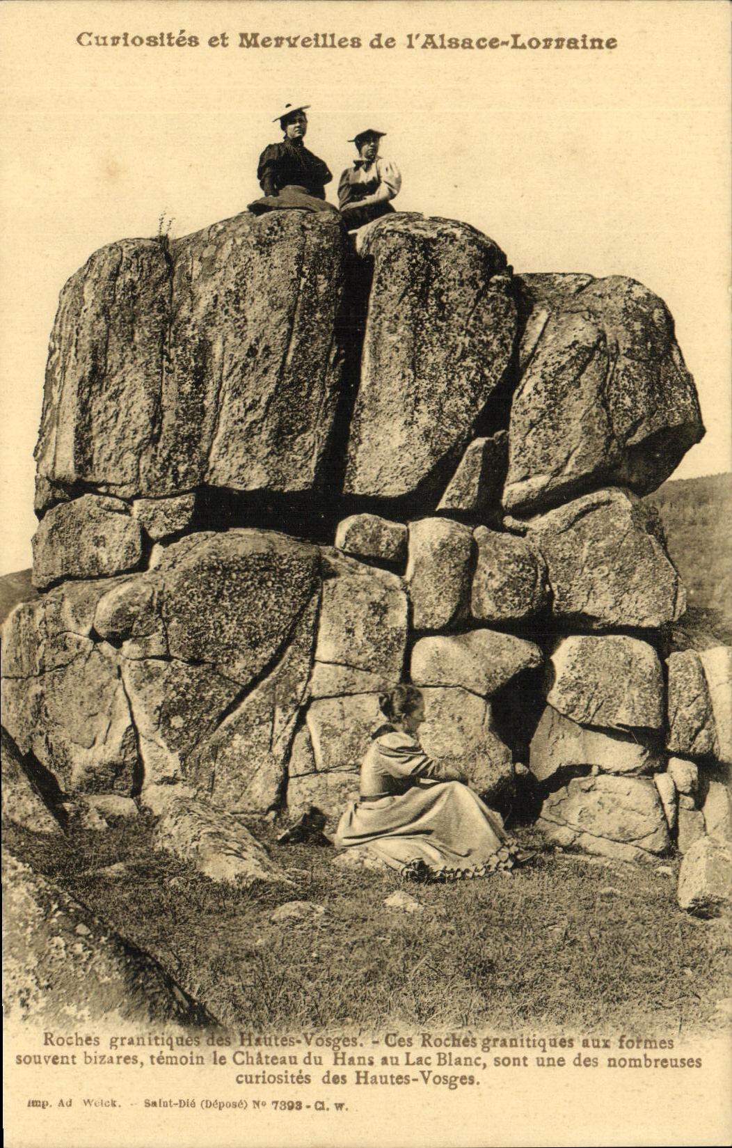 CPA Curiosites Et Merveilles de l Alsace Lorraine Roches granitiques des Hautes Vosges