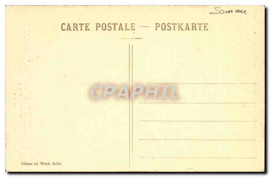 CPA Curiosites Et Merveilles de l Alsace Lorraine Roches granitiques des Hautes Vosges — Rückseite