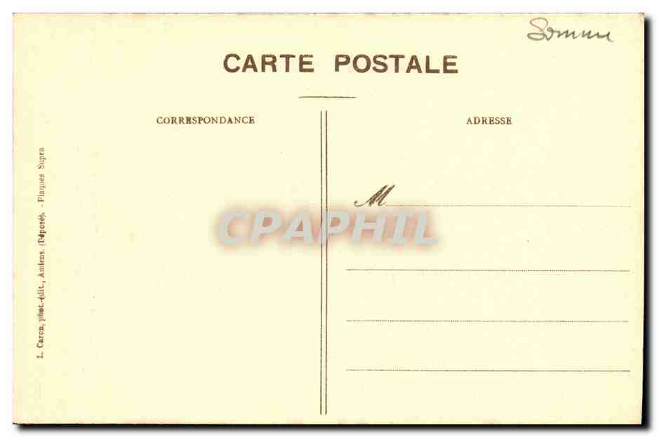 CPA Amiens Cathedrale Stalles Du Choeur Le Guet Apens — Rückseite