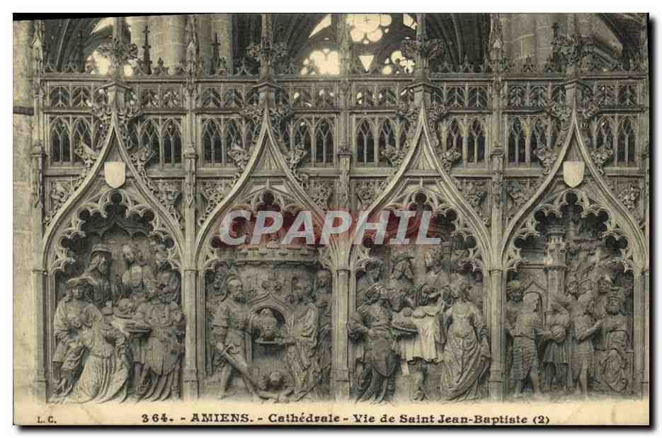 CPA Amiens Cathedrale Vie De Saint Jean Baptiste 
