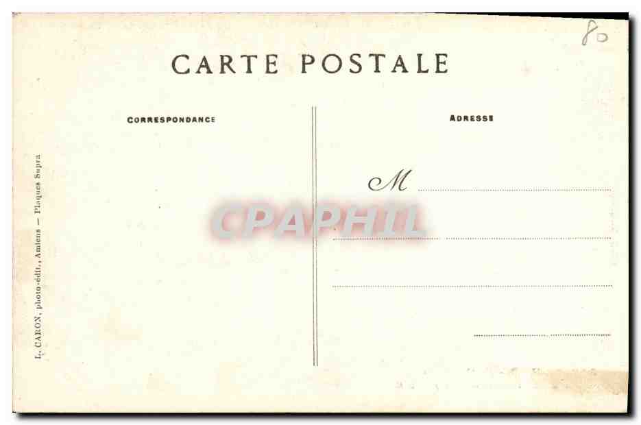 CPA Amiens Cathedrale Vie de Saint Firmin  — Back