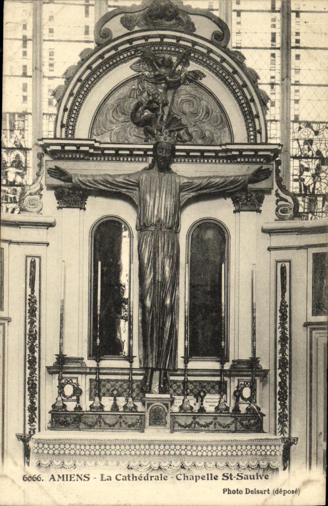 CPA Amiens La Cathedrale Chapelle St Saulve 