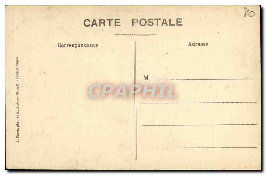 CPA Amiens Cathedrale Les Gargouilles — Back