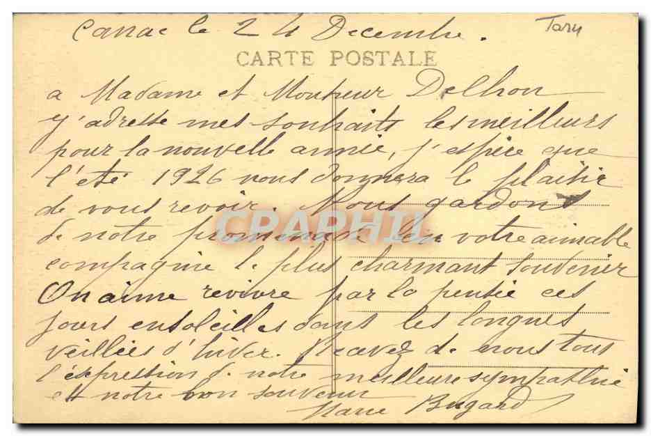 CPA Belcastel Le Vieux Rouergue — Rückseite