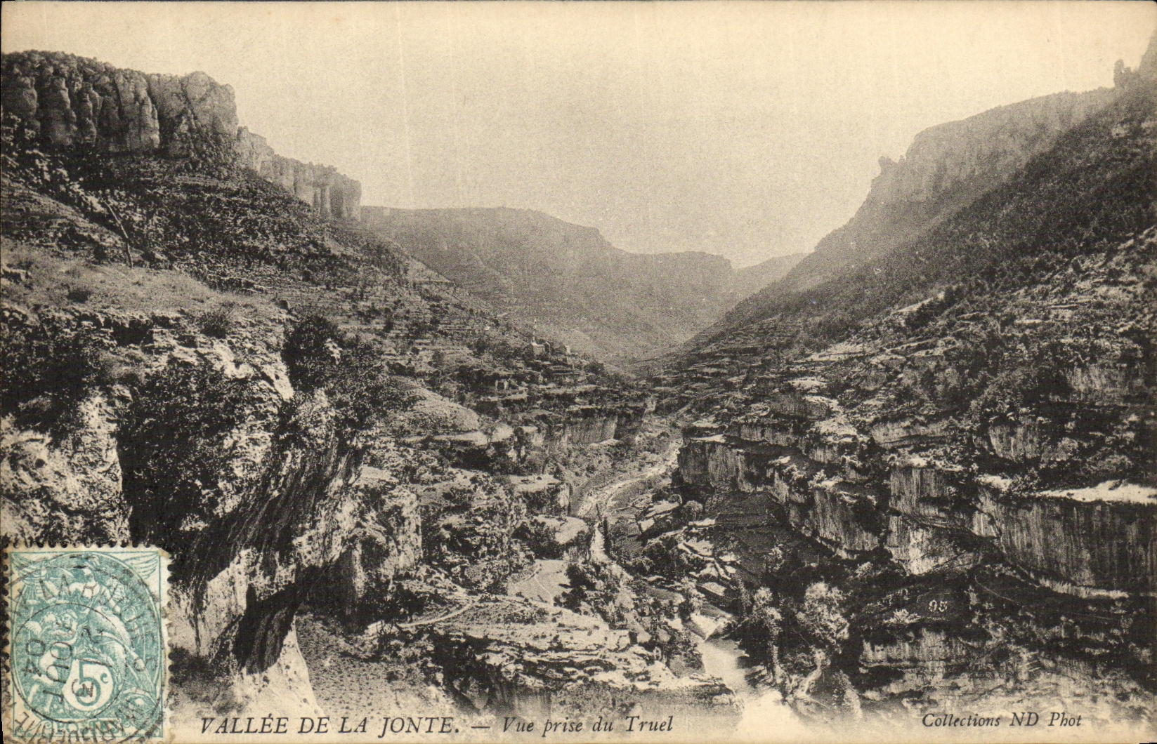 CPA Vallee De La Jonte Vue Prise du Truel