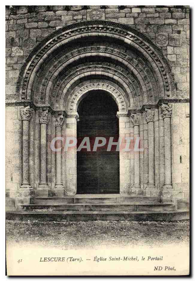 CPA Lescure Eglise Saint Michel le Portail