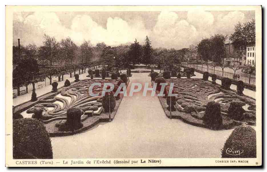 Castres (Tarn) — Le Jardin de l'Evêché (dessiné par Le Nôtre)
