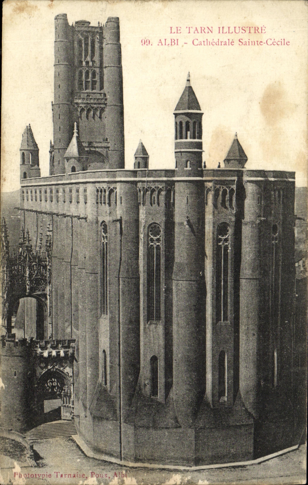 Antike Ansichtskarte Albi - Kathedrale Sainte Cecile
