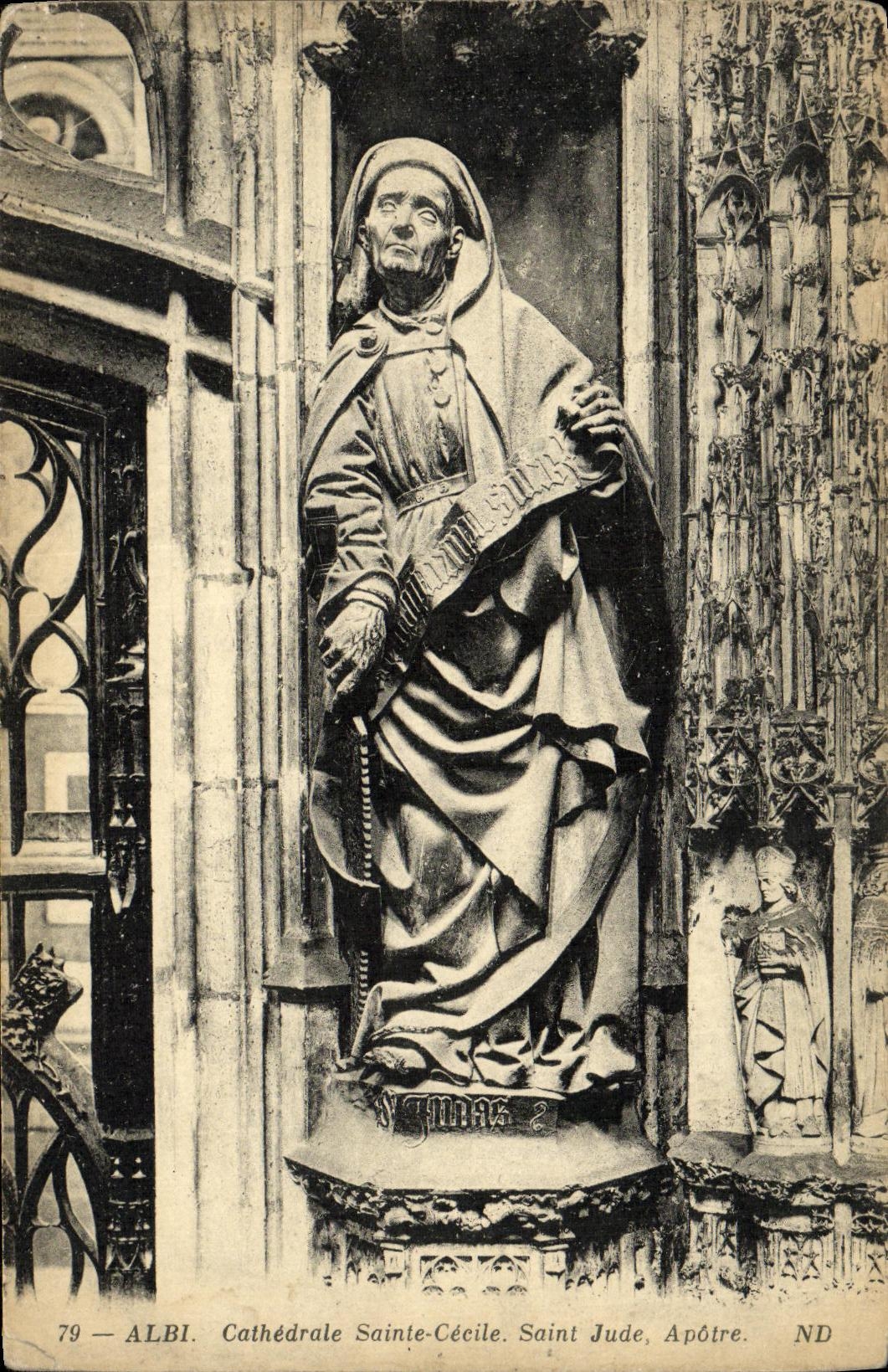 Albi — Cathédrale Sainte-Cécile — Statue de Saint Jude, Apôtre