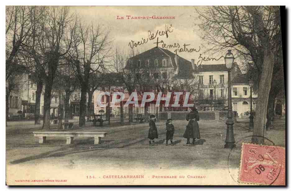 Castelsarrasin - Promenade du Château — Poste type Labouche Toulouse, n°154