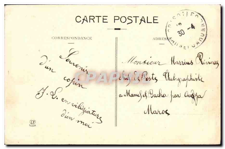 CPA Le Tarn et Garonne Grisolles Vue Generale — Rückseite