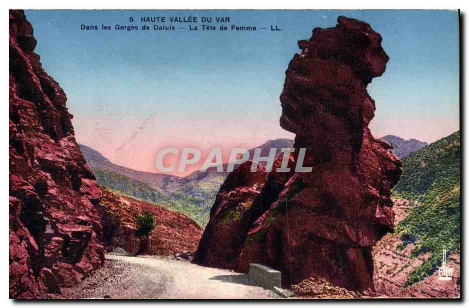Gorges de Daluis — La Tête de Femme — Haute Vallée du Var — LL.