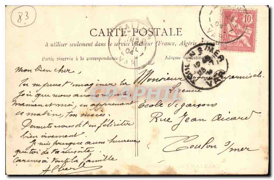 Callian (Var) — Vue Générale — Phot. Hy-Leroy, Collection Draguignan — Reverso