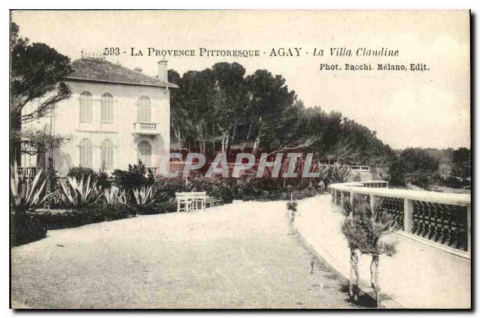 CPA La Provence Pittoresque Agay La Villa Claudine