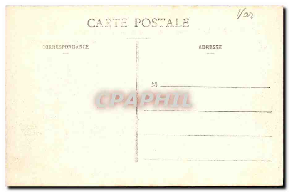 CPA La Provence Pittoresque Agay La Villa Claudine — Rückseite