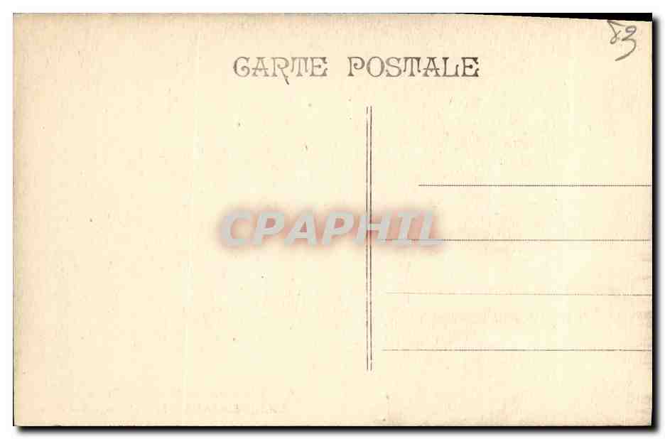 CPA Carqueiranne Bord de Mer Environs de Toulon — Rückseite