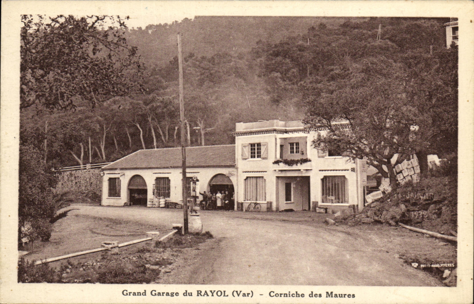CPA Grand Garage du Rayol Corniche des Maures